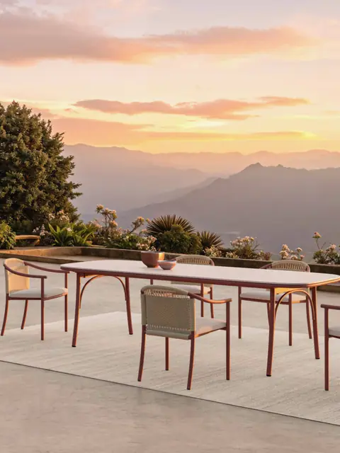 Fotografia alternativa do produto Conjunto de refeição para jardim Arata Collection
