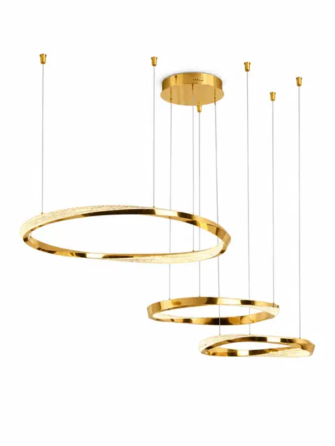 Fotografia alternativa do produto Candeeiro Suspenso Órbitas – 3 Aros