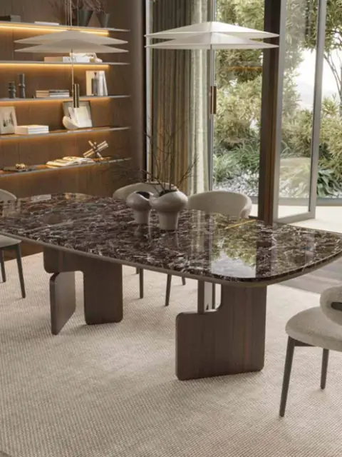 Fotografia alternativa do produto Mesa de Jantar Colline com Design Contemporâneo