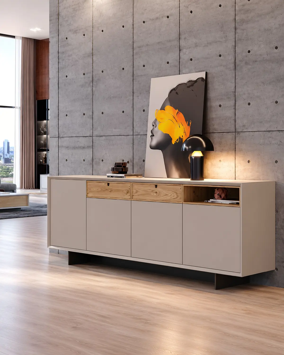 Aparador Vertex Gold VG.17 em ambiente