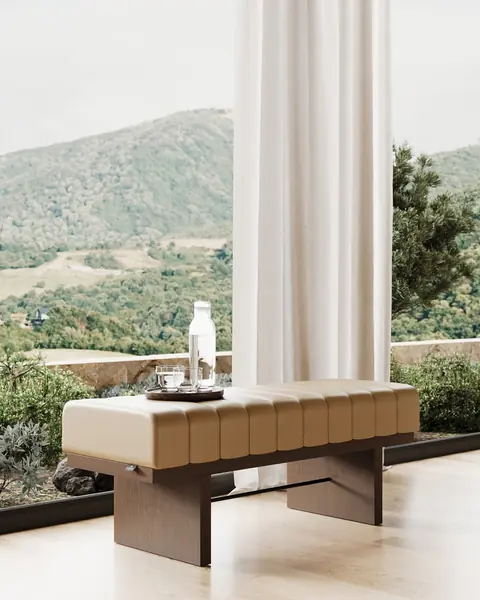 Banco de cama Breeze em ambiente