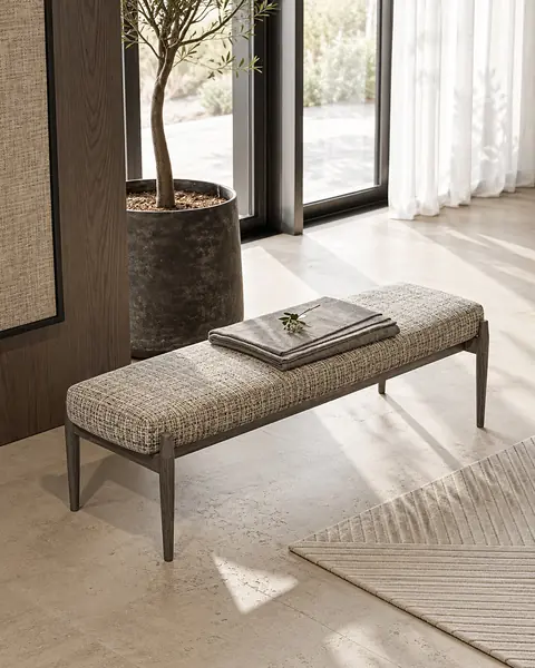 Banco de cama Colline em ambiente