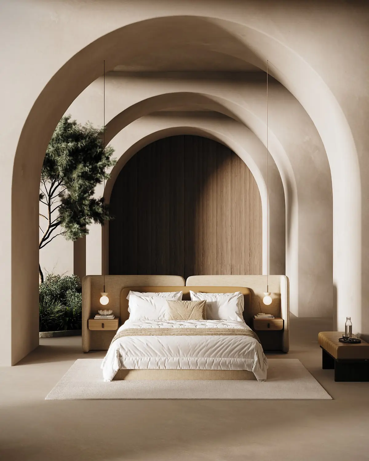 Cama Alba em ambiente