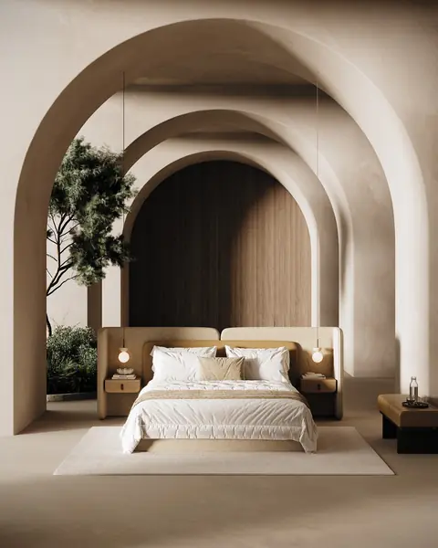 Cama Alba em ambiente
