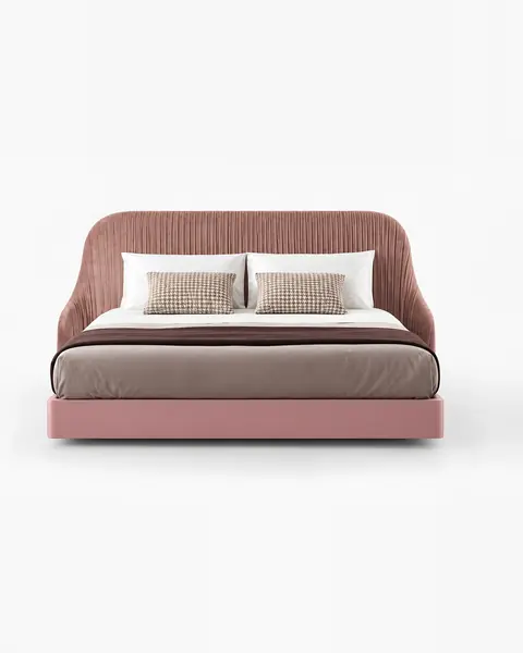 Amora Bed with Upholstered Headboard