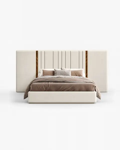 Daris Bed with Wide Headboard
