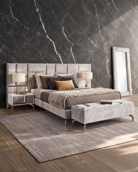 Cama Jazz King Size em ambiente