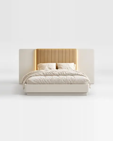 Cama Soho com cabeceira em gomos
