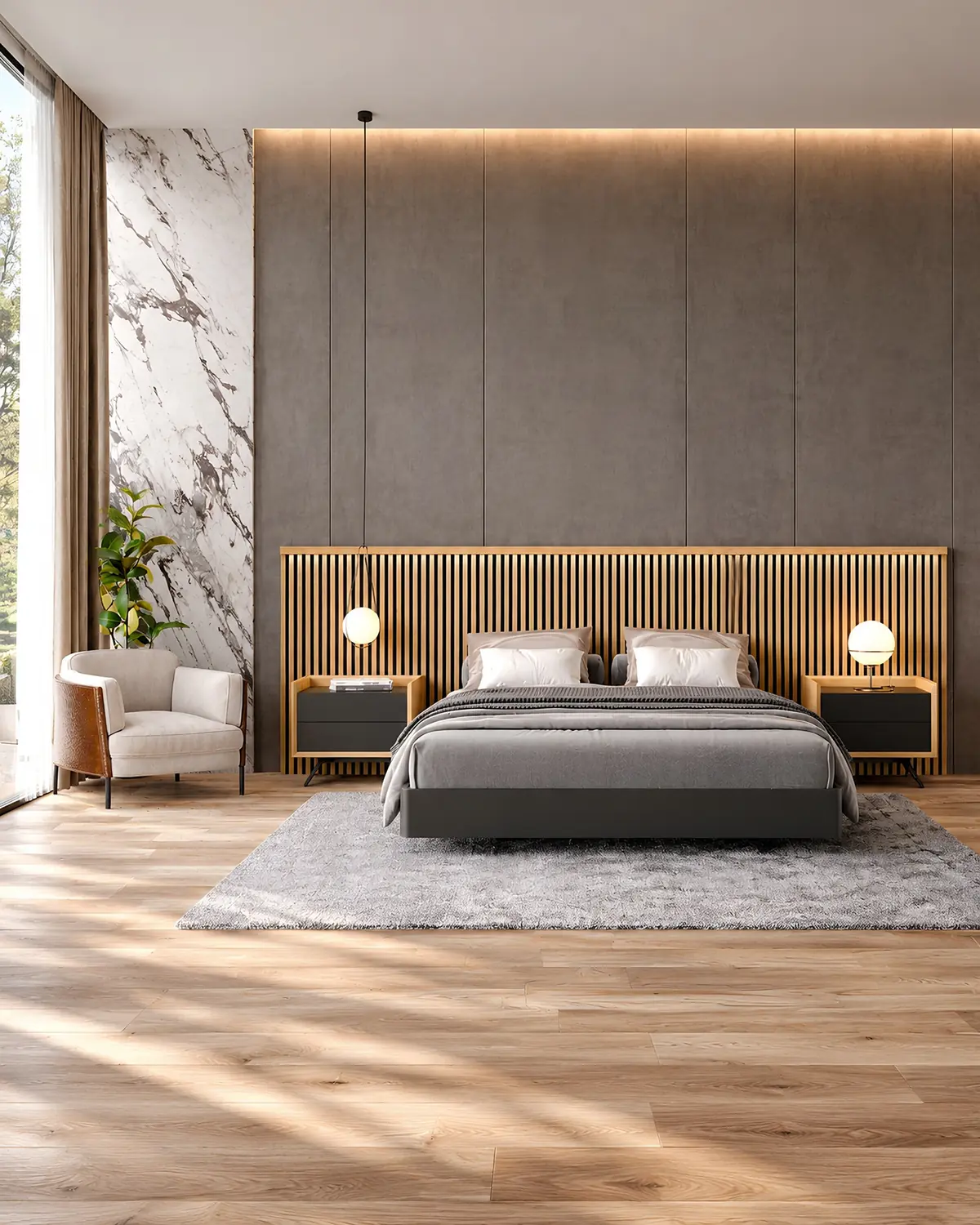 Cama Vertex Gold VG.36 em ambiente