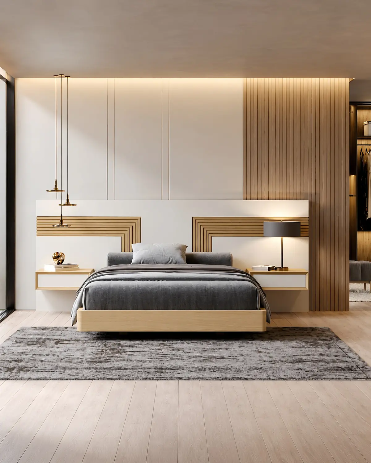 Cama Vertex Gold VG.37 em ambiente