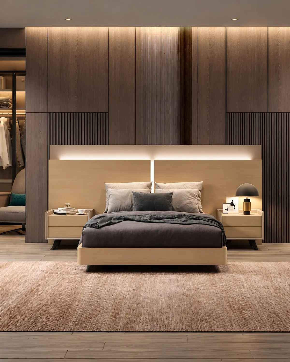 Cama Vertex Gold VG.39 em ambiente