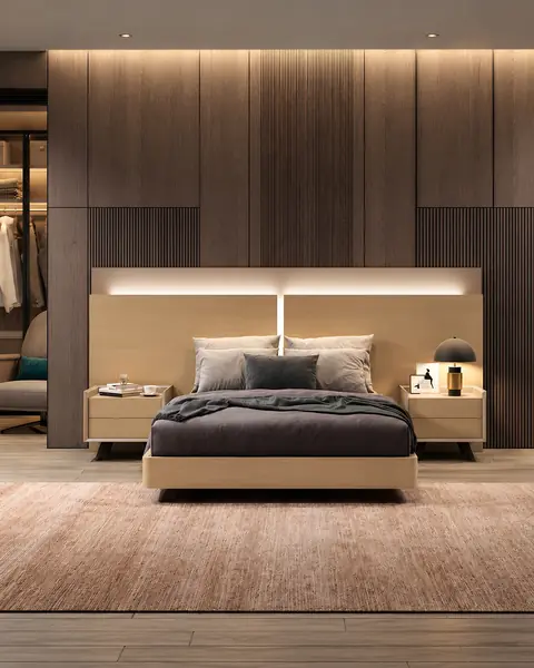 Cama Vertex Gold VG.39 em ambiente
