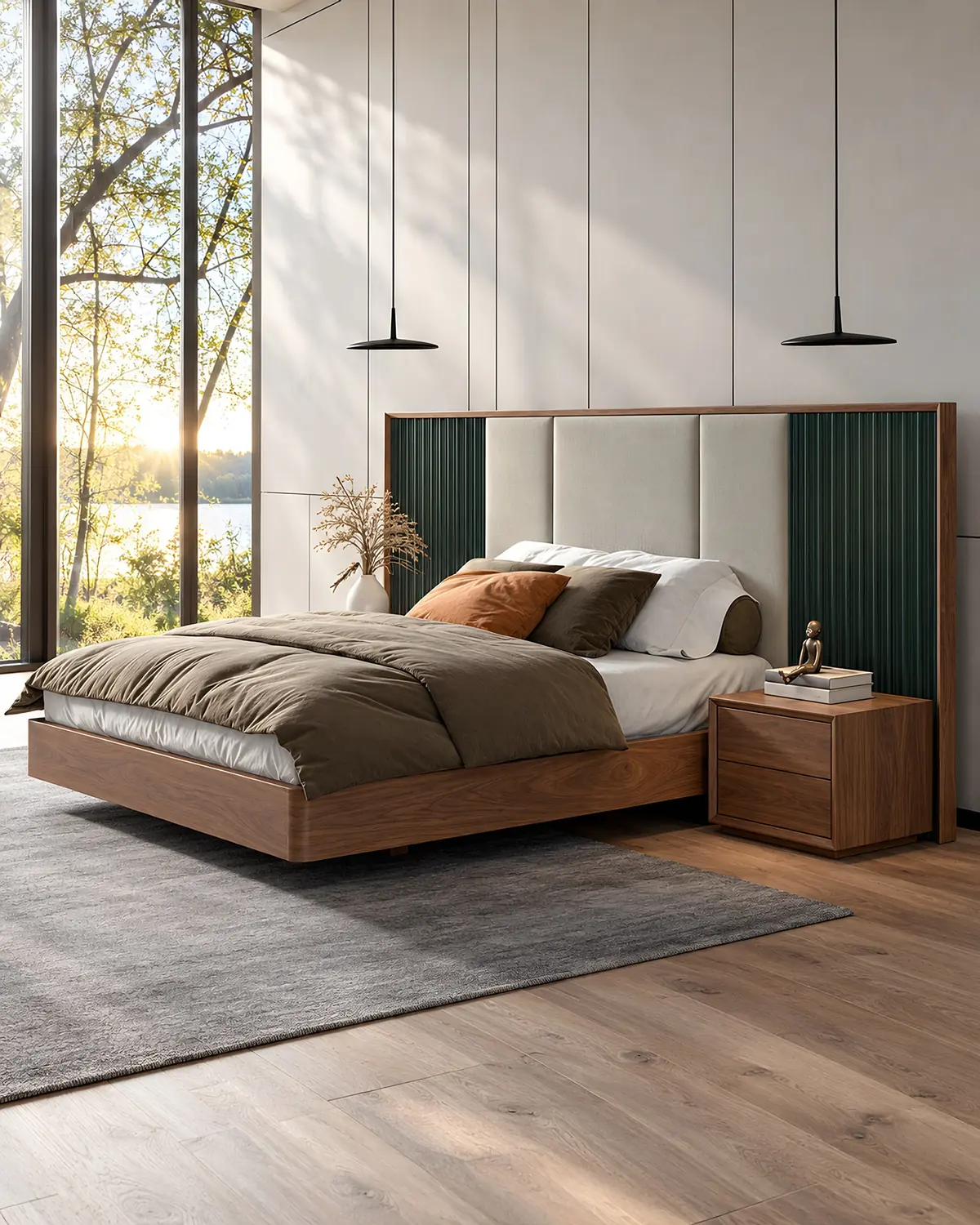 Cama Vertex Gold VG.42 em ambiente