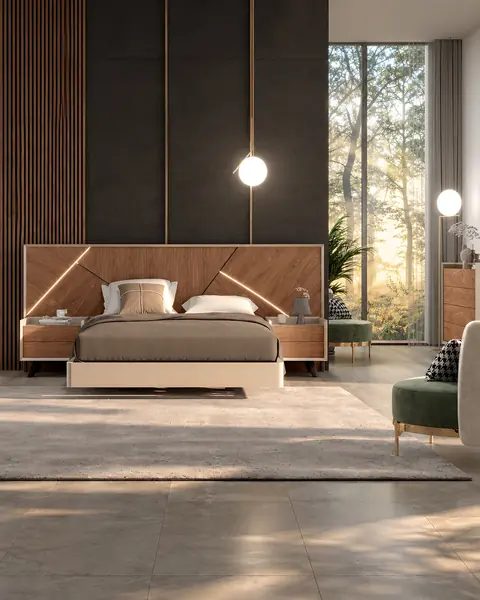 Cama Vertex Gold VG.45 em ambiente