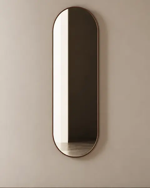 Espelho Leather em ambiente