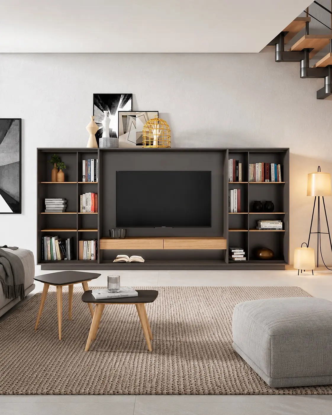 Cosy Bubble 708 TV Bookcase