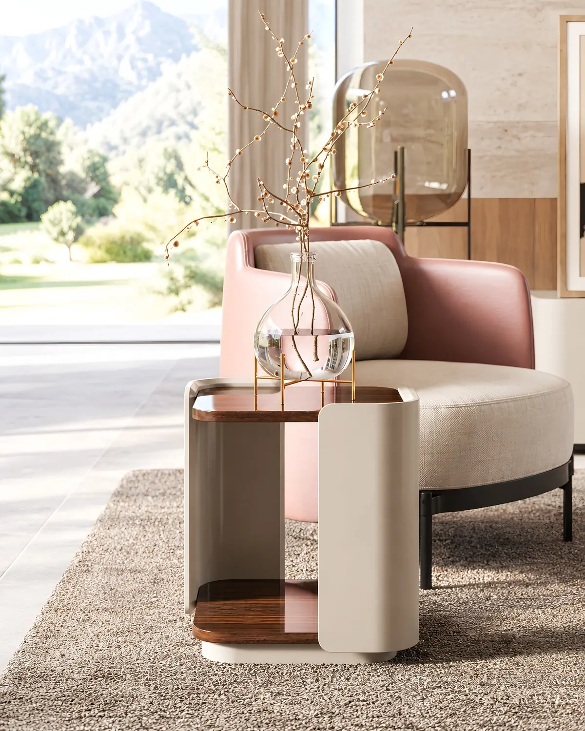 Mesa de apoio Soho em ambiente