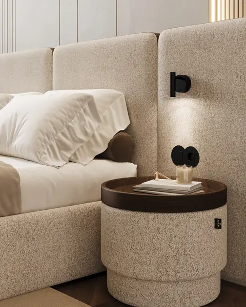 Mesa de cabeceira Halo em ambiente