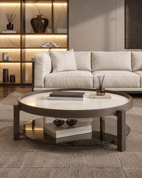 Mesa de centro Colline em ambiente