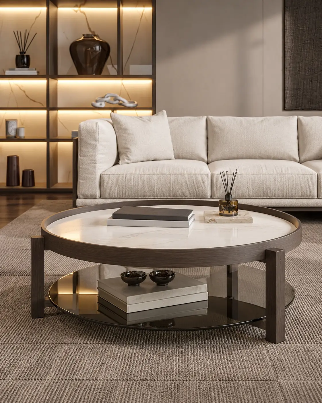 Mesa de centro Colline em ambiente