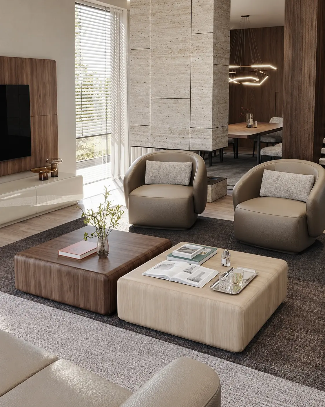 Rocco Square Coffee Table with Drawer