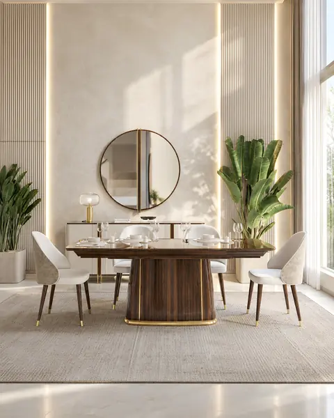 Mesa de jantar Daris em ambiente