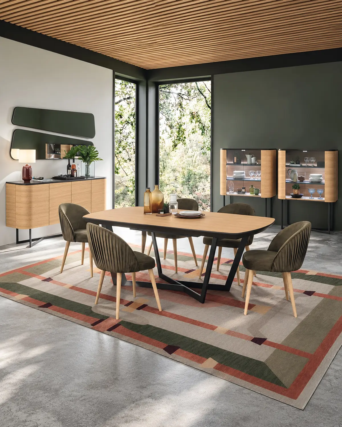 Mesa de jantar extensível Amora em ambiente