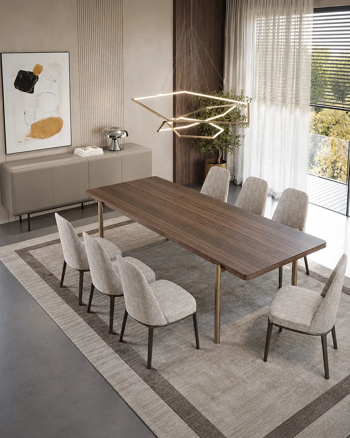 Rocco Straight-Leg Dining Table