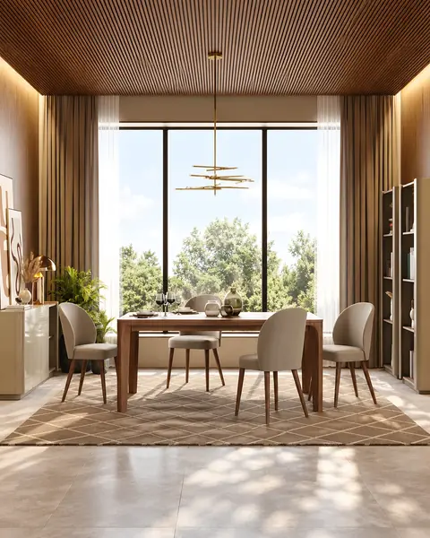 Mesa de jantar Soho retangular em ambiente
