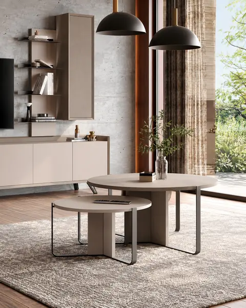 Mesas de centro Vertex Gold VG.14 em ambiente