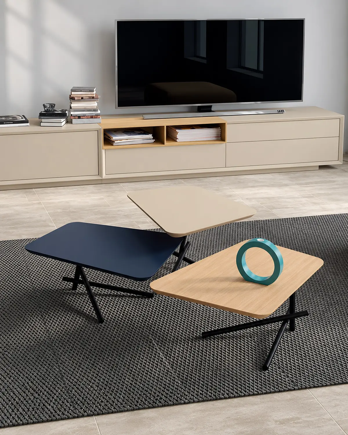 Mesas de centro Vertex Gold VG.28 em ambiente