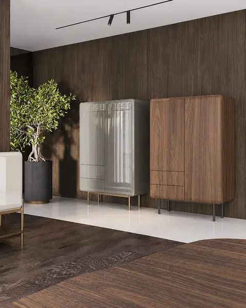 Detailed photo of the product Rocco Bar Cabinet with Drawers