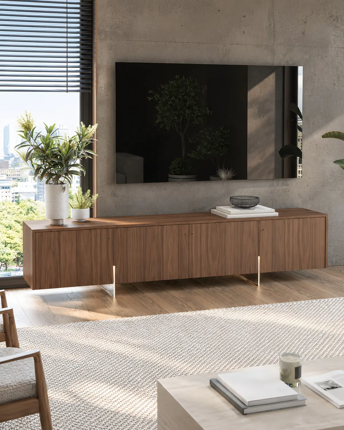 Móvel TV Laggi 4P em ambiente