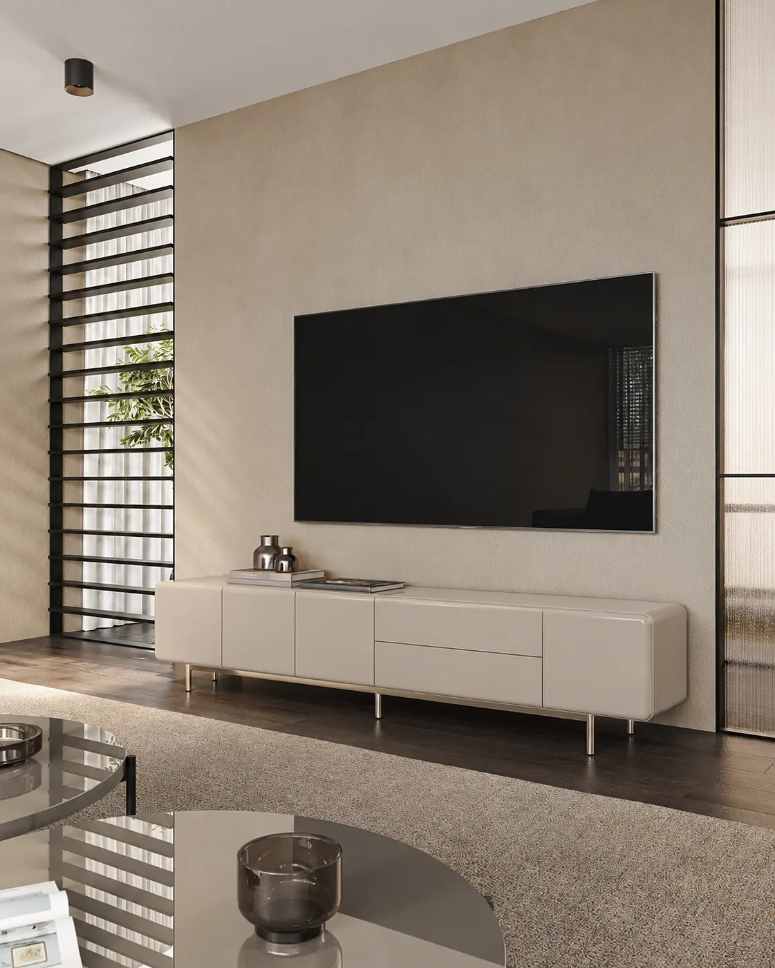 Rocco 210 TV Unit with Doors and Drawer