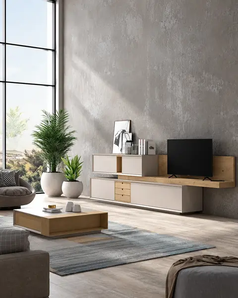 Móvel TV Vertex Gold VG.18 em ambiente