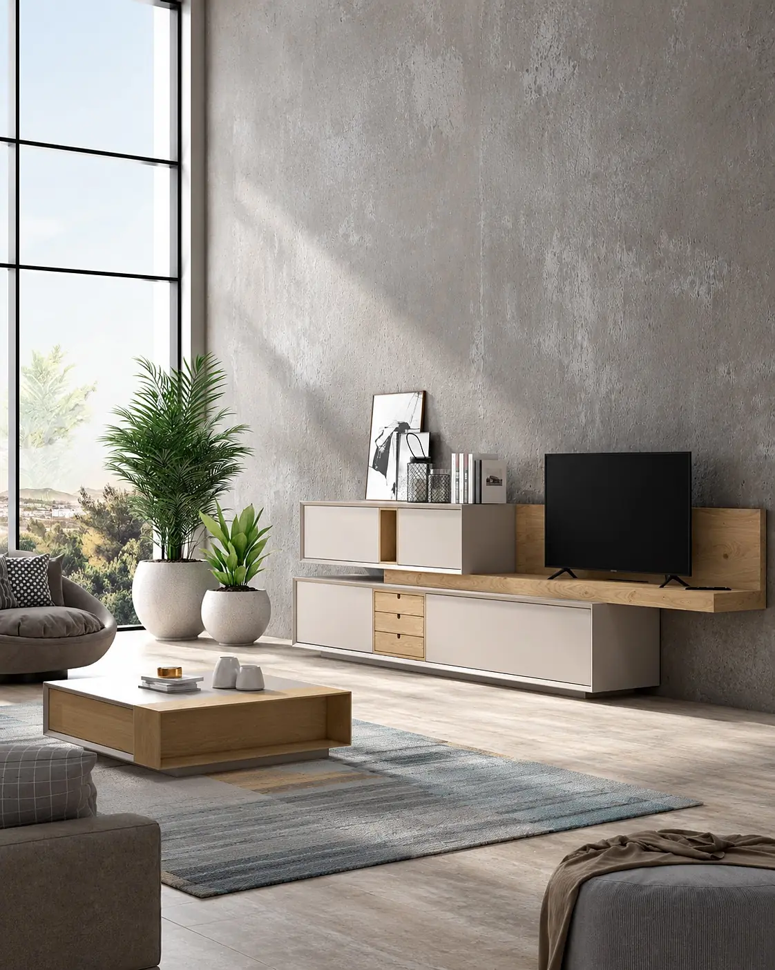 Móvel TV Vertex Gold VG.18 em ambiente