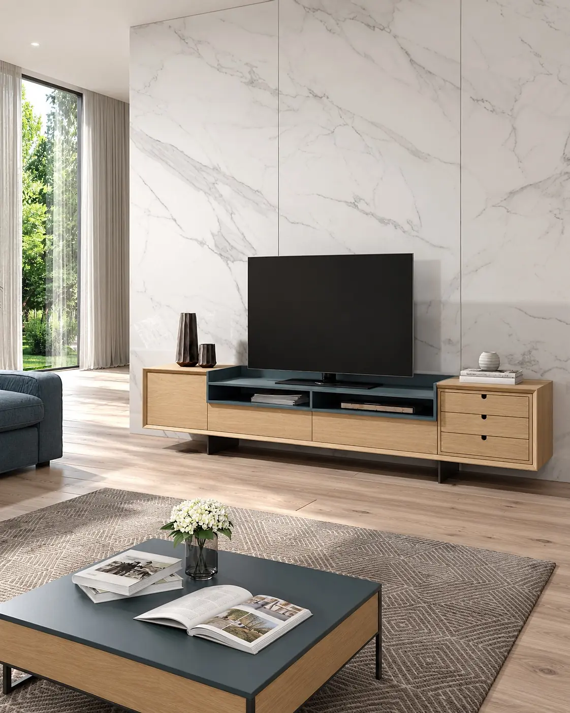Móvel TV Vertex Gold VG.21 em ambiente