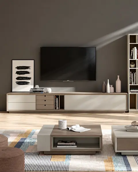 Móvel TV Vertex Gold VG.22 em ambiente
