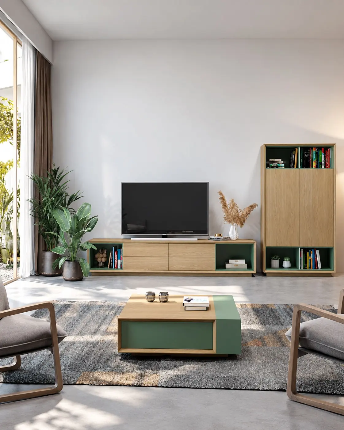 Móvel TV Vertex Gold VG.24 em ambiente