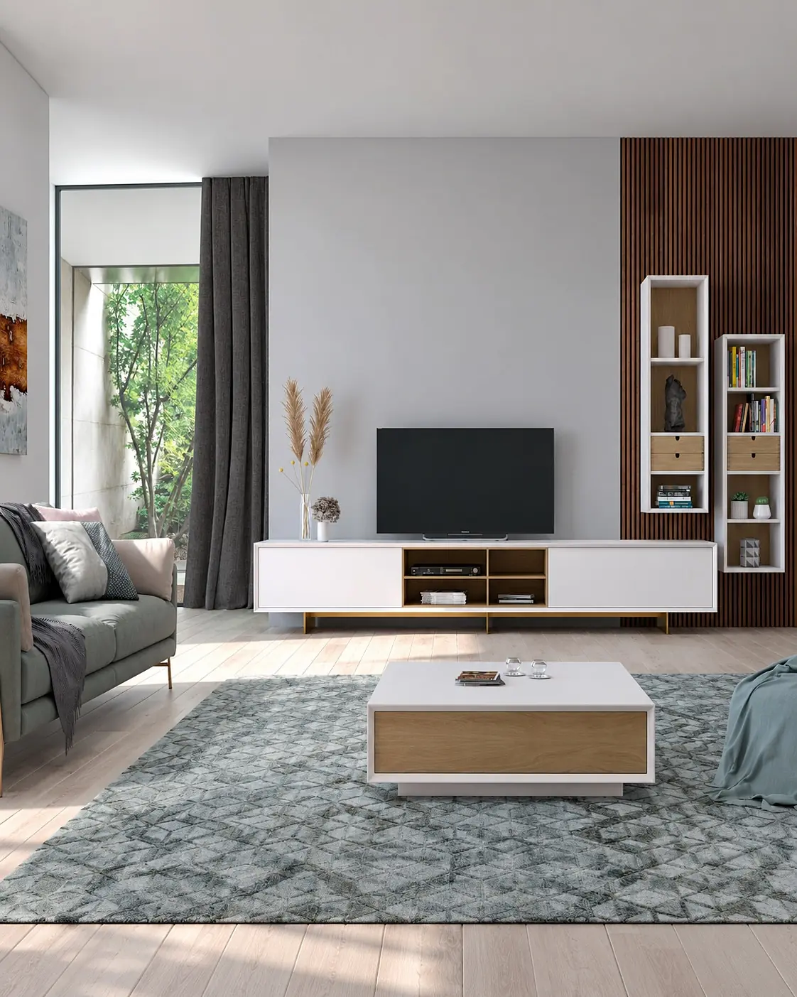 Móvel TV Vertex Gold VG.25 em ambiente