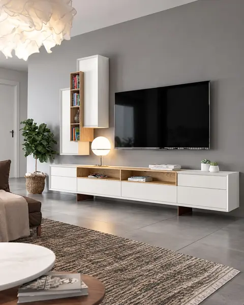 Móvel TV Vertex Gold VG.27 em ambiente