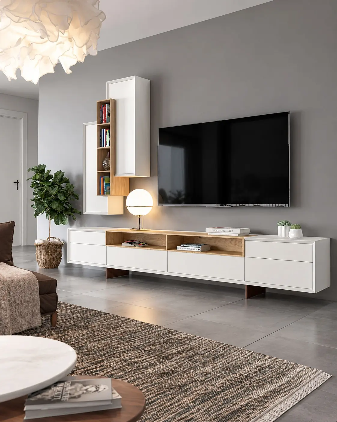 Móvel TV Vertex Gold VG.27 em ambiente