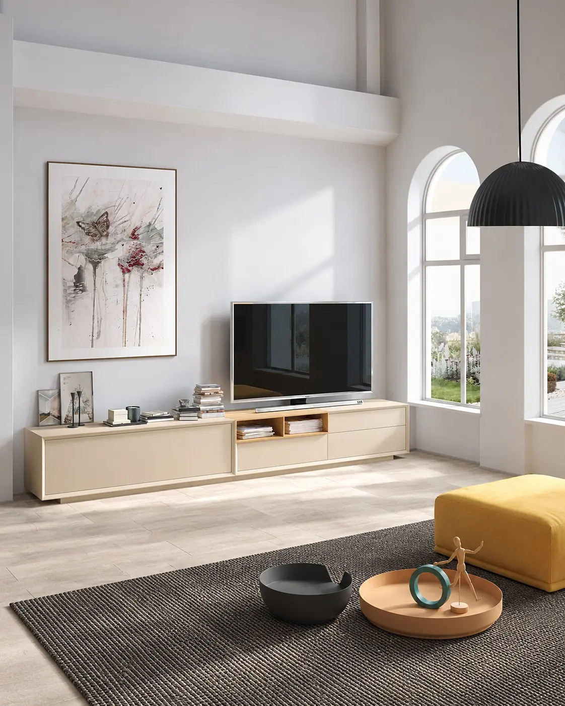 Móvel TV Vertex Gold VG.28 em ambiente
