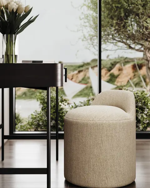 Pouf Argos em ambiente
