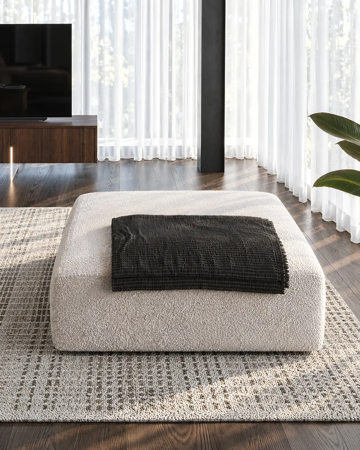 Pouf Laggi 01 em ambiente