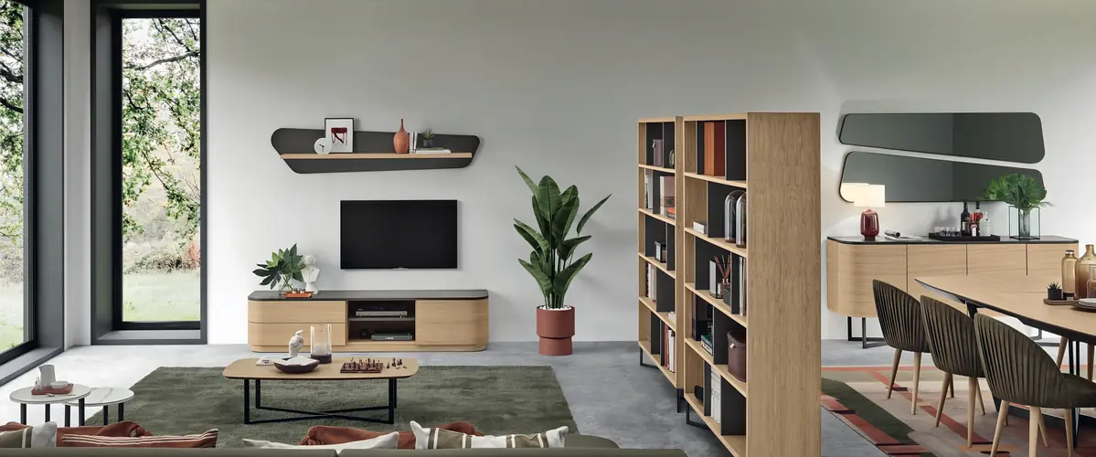 Sala de estar Amora 02, descubra as peças do ambiente