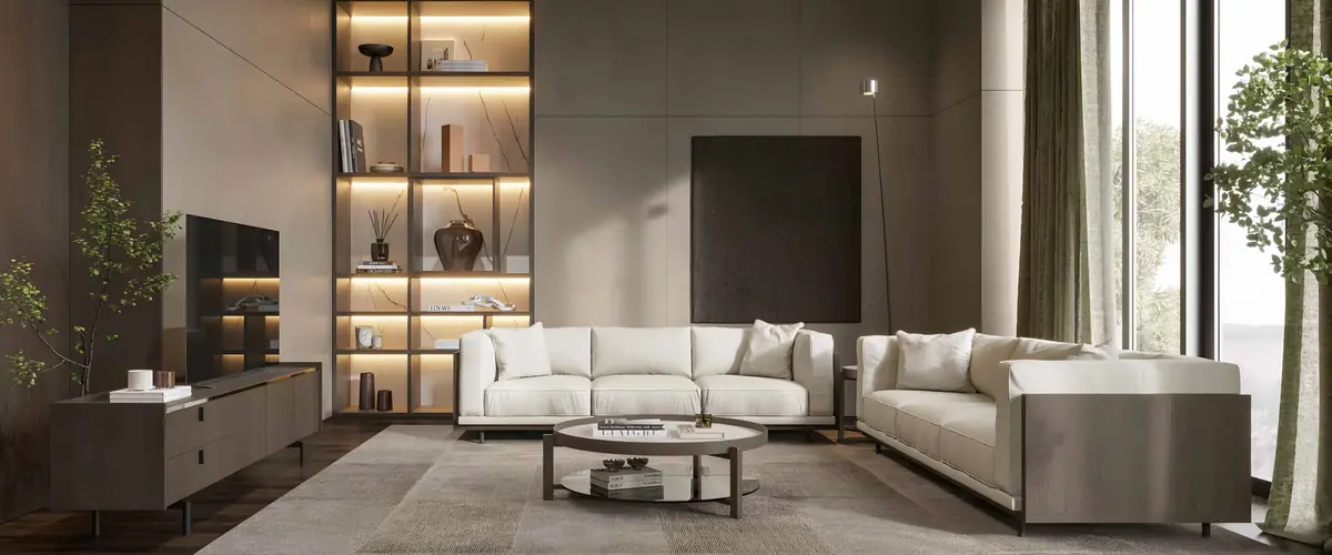 Sala de estar Brera, descubra as peças do ambiente