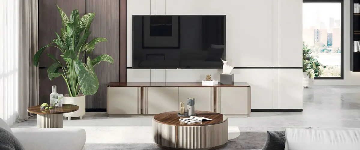 Sala de estar Daris 2, descubra as peças do ambiente