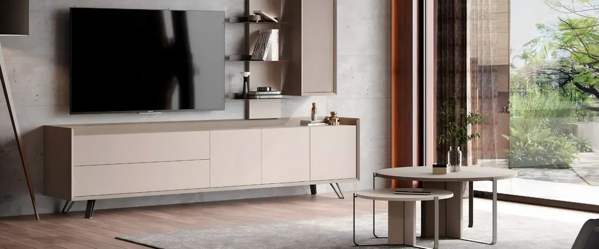 Sala de estar Vertex Gold VG.14, descubra as peças do ambiente