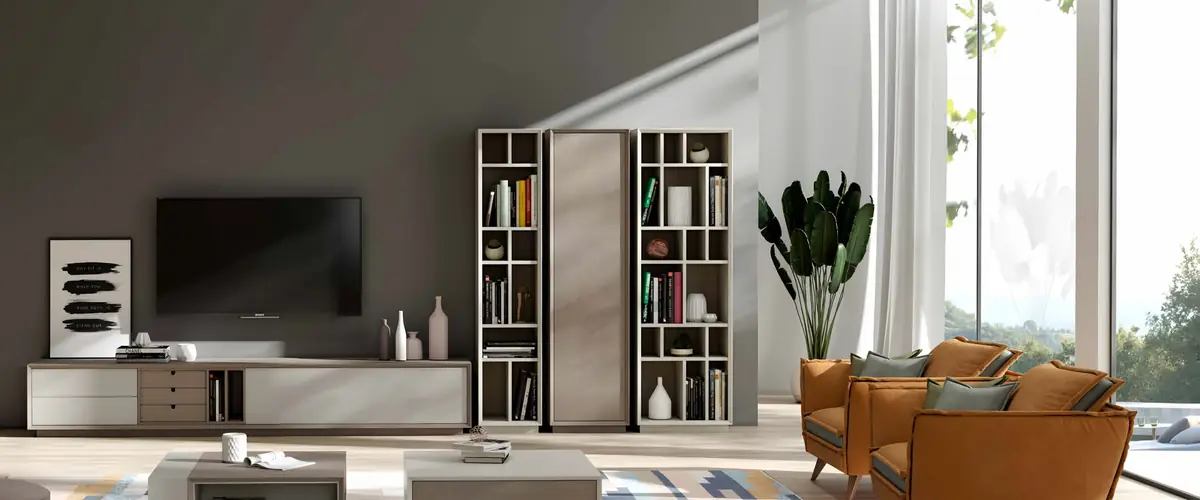 Sala de estar Vertex Gold VG.22, descubra as peças do ambiente